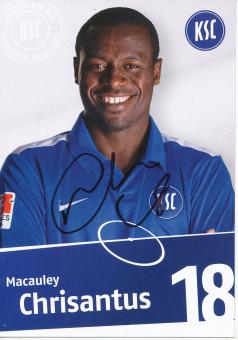 Macauley Chrisantus  2010/2011  Karlsruher SC  Fußball Autogrammkarte original signiert 