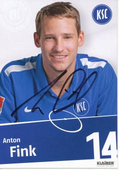 Anton Fink  2010/2011  Karlsruher SC  Fußball Autogrammkarte original signiert 