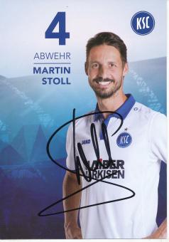 Martin Stoll  2017/2018  Karlsruher SC  Fußball Autogrammkarte original signiert 