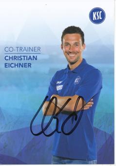 Christian Eichner  Fehldruck  2018/2019  Karlsruher SC  Fußball Autogrammkarte original signiert 