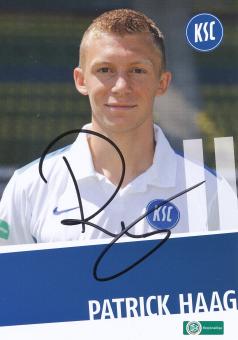 Patrick Haag  Karlsruher SC  II  Fußball Autogrammkarte original signiert 