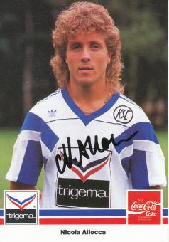 Nicola Allocca  1991/1992  Karlsruher SC  Fußball Autogrammkarte original signiert 