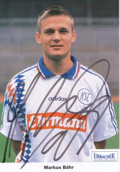 Markus Bähr  1995/1996  Karlsruher SC  Fußball Autogrammkarte original signiert 