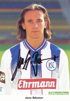 Jens Bäumer  1997/1998  Karlsruher SC  Fußball Autogrammkarte original signiert 