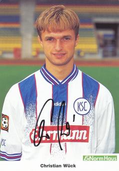 Winfried Schäfer  1997/1998  Karlsruher SC  Fußball Autogrammkarte original signiert 