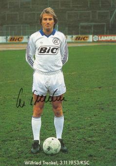 Wilfried Trenkel  1981/1982  Karlsruher SC  Fußball Autogrammkarte original signiert 