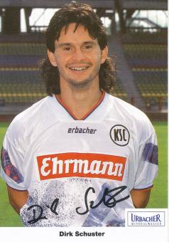 Dirk Schuster  1994/1995  Karlsruher SC  Fußball Autogrammkarte Druck signiert 