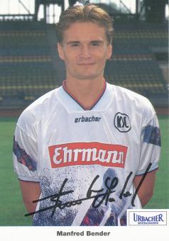 Manfred Bender  1994/1995  Karlsruher SC  Fußball Autogrammkarte Druck signiert 