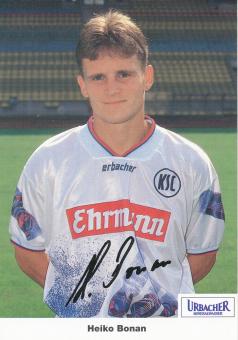 Heiko Bonan  1994/1995  Karlsruher SC  Fußball Autogrammkarte Druck signiert 