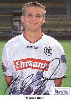 Markus Bähr  1994/1995  Karlsruher SC  Fußball Autogrammkarte Druck signiert 