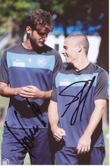 Niklas Hohenede ,Timo Staffeldt  Karlsruher SC  Fußball Autogramm Foto original signiert 