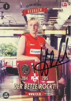 Tim Heubach  2014/2015  FC Kaiserslautern  Fußball Autogrammkarte original signiert 