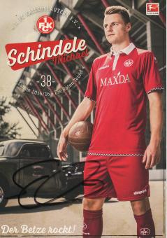 Michael Schindele  2015/2016  FC Kaiserslautern  Fußball Autogrammkarte original signiert 