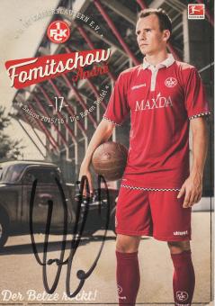 Andre Fomitschow  2015/2016  FC Kaiserslautern  Fußball Autogrammkarte original signiert 