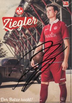 Patrick Ziegler  2015/2016  FC Kaiserslautern  Fußball Autogrammkarte original signiert 