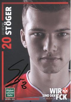 Kevin Stöger  2013/2014  FC Kaiserslautern  Fußball Autogrammkarte original signiert 