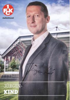 Jürgen Kind  2012/2013  FC Kaiserslautern  Fußball Autogrammkarte original signiert 