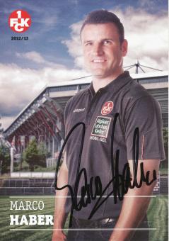 Marco Haber  2012/2013  FC Kaiserslautern  Fußball Autogrammkarte original signiert 