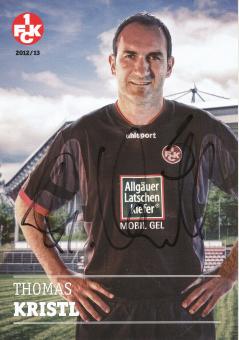 Thomas Kristl  2012/2013  FC Kaiserslautern  Fußball Autogrammkarte original signiert 