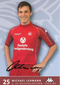 Michael Lehmann  2005/2006  FC Kaiserslautern  Fußball Autogrammkarte original signiert 