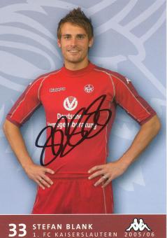 Stefan Blank  2005/2006  FC Kaiserslautern  Fußball Autogrammkarte original signiert 