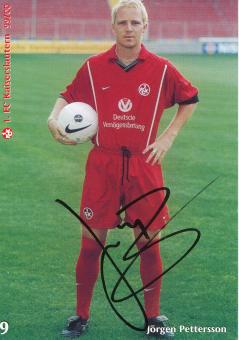 Jörgen Pettersson  1999/2000  FC Kaiserslautern  Fußball Autogrammkarte original signiert 
