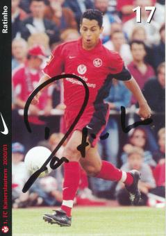 Ratinho  2000/2001  FC Kaiserslautern  Fußball Autogrammkarte original signiert 
