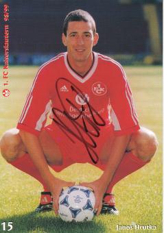 Janos Hrutka  1998/1999  FC Kaiserslautern  Fußball Autogrammkarte original signiert 