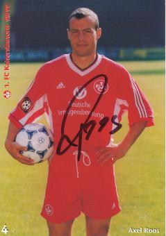 Axel Roos  1998/1999  FC Kaiserslautern  Fußball Autogrammkarte original signiert 