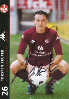 Torsten Reuter  2003/2004  FC Kaiserslautern  Fußball Autogrammkarte original signiert 