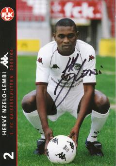 Herve Nzelo Lembi  2003/2004  FC Kaiserslautern  Fußball Autogrammkarte original signiert 