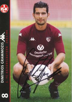 Dimitrios Grammozis  2003/2004  FC Kaiserslautern  Fußball Autogrammkarte original signiert 