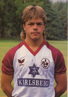 Axel Roos  1986/1987  FC Kaiserslautern  Fußball Autogrammkarte original signiert 