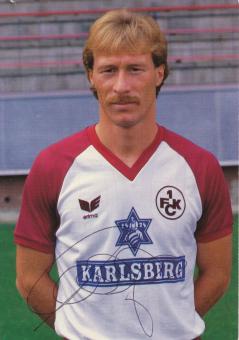 Wolfgang Wolf  1986/1987  FC Kaiserslautern  Fußball Autogrammkarte original signiert 