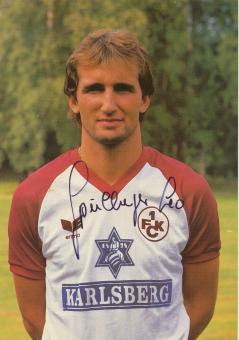 Leo Spielberger  1986/1987  FC Kaiserslautern  Fußball Autogrammkarte original signiert 