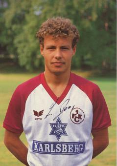 Axel Roos  1986/1987  FC Kaiserslautern  Fußball Autogrammkarte original signiert 
