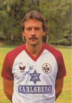 Jürgen Groh 1986/1987  FC Kaiserslautern  Fußball Autogrammkarte original signiert 