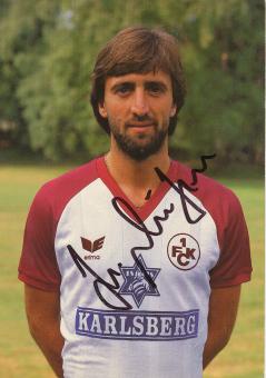 Michael Dusek  1986/1987  FC Kaiserslautern  Fußball Autogrammkarte original signiert 