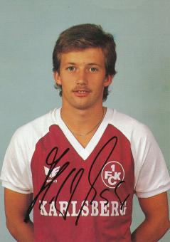 Hans Werner Moser  1985/1986  FC Kaiserslautern  Fußball Autogrammkarte original signiert 