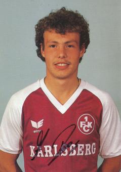 Axel Roos  1985/1986  FC Kaiserslautern  Fußball Autogrammkarte original signiert 