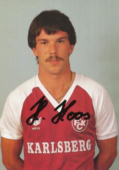 Herbert Hoos  1985/1986  FC Kaiserslautern  Fußball Autogrammkarte original signiert 