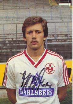 Hans Werner Moser  1984/1985  FC Kaiserslautern  Fußball Autogrammkarte original signiert 