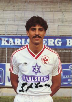 Bruno Hübner  1984/1985  FC Kaiserslautern  Fußball Autogrammkarte original signiert 
