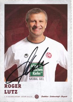 Roger Lutz  2011/2012  FC Kaiserslautern  Fußball Autogrammkarte original signiert 