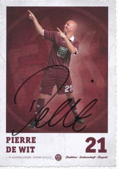 Pierre De Wit  2011/2012  FC Kaiserslautern  Fußball Autogrammkarte original signiert 