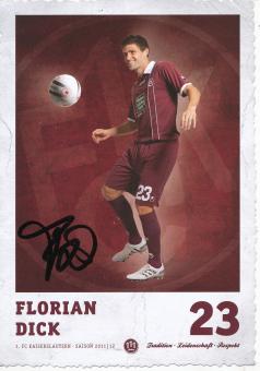 Florian Dick  2011/2012  FC Kaiserslautern  Fußball Autogrammkarte original signiert 