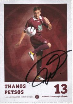 Thanos Petsos   2011/2012  FC Kaiserslautern  Fußball Autogrammkarte original signiert 