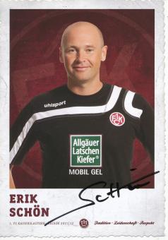 Erik Schön  2011/2012  FC Kaiserslautern  Fußball Autogrammkarte original signiert 