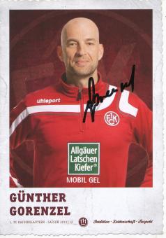 Günther Gorenzel  2011/2012  FC Kaiserslautern  Fußball Autogrammkarte original signiert 