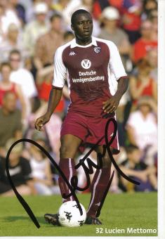 Lucien Mettomo  FC Kaiserslautern  Fußball Autogrammkarte original signiert 